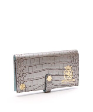 A.D.M.J. 【牛革】クロコ型押し/ロングウォレット