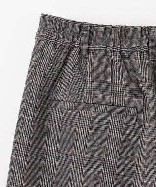 ANY 【洗濯機可/ウエストゴム】ウーリッシュ２タックワイドパンツ グレンチェック