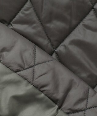 J.PRESS LADIES 高密度タフタ キルティング ロング コート グレー系