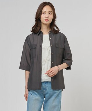 J.PRESS LADIES S リネンシアースラブ シャツ ブラウス