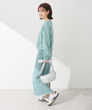 Green Parks ピグメントボートネックプルオーバー Light Blue