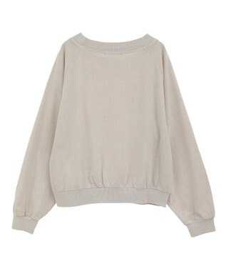 Green Parks ピグメントボートネックプルオーバー Ecru