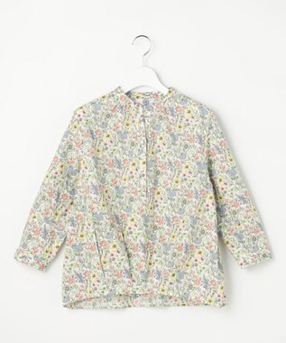 J.PRESS LADIES S Liberty Rachel & Michelle バンドカラー ブラウス コーラル系