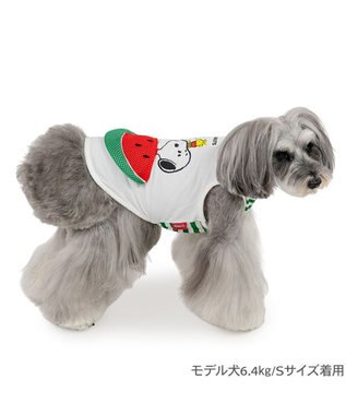 PET PARADISE  スヌーピー スイカポケット タンクトップ 小型犬 ホワイト
