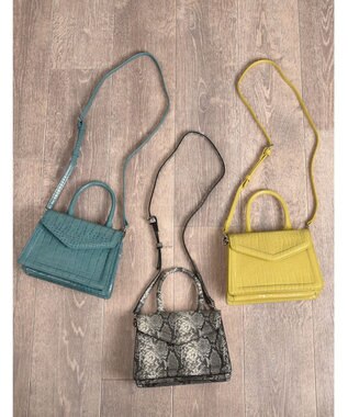 LA BAGAGERIE 【MONICA】ワンハンドルミニショルダーバッグ グレー