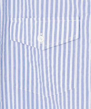 J.PRESS MEN 【WEB・一部店舗限定】シアサッカーストライプ シャツ/B.D ブルー系1