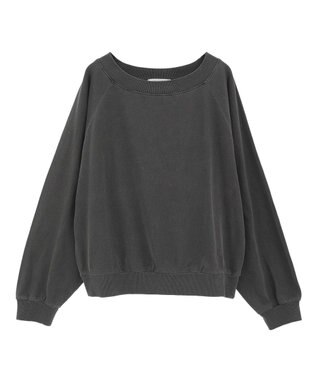 Green Parks ピグメントボートネックプルオーバー Charcoal Gray