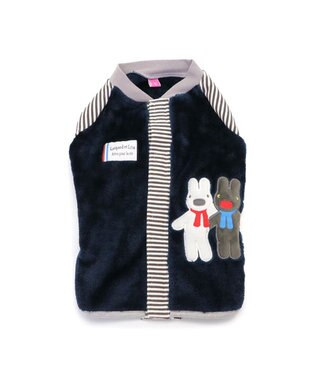 PET PARADISE リサとガスパール 背開き ベスト 小型犬 紺（ネイビー・インディゴ）