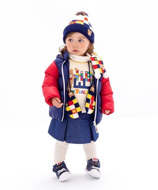 MIKI HOUSE HOT BISCUITS 【46-56cm】 カラフルブロック フード マルチカラー