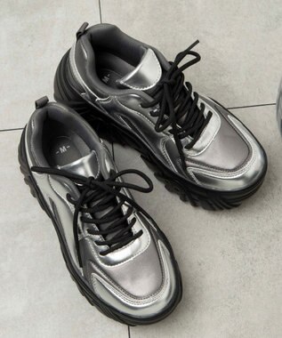 WEGO ボリュームレースアップスニーカー 柄1