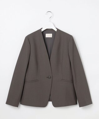 ANY SIS L 【WEB・一部店舗限定】ウーステッドエステル カラーレスジャケット