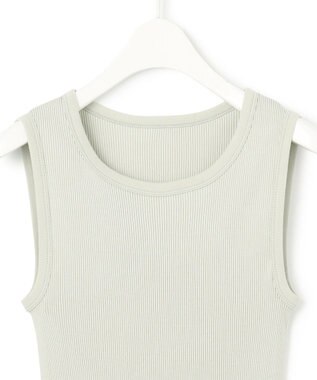 ICB 【洗える】オーガニックリブタンク モスグリーン系