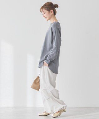 AMERICAN HOLIC クルーネックロングカットプルオーバー Charcoal Gray