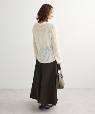 Green Parks ・ｓｗｉｎｇ　ｂｙ　ロングフレアスカート Dark Khaki