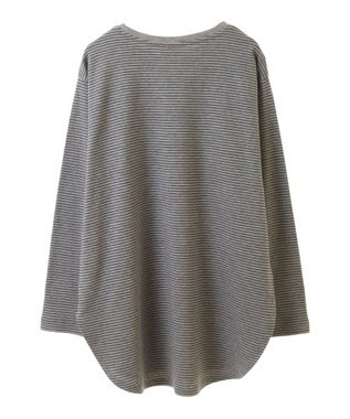 AMERICAN HOLIC クルーネックロングカットプルオーバー Border