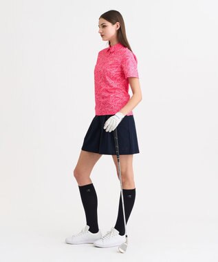 23区GOLF 【WOMEN】遮熱エイトムーブ リーフポロシャツ ピンク系5