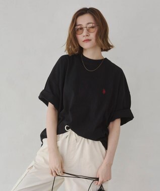 WEGO 【ユニセックス着用ITEM】別注USPOLO　ヘビーウエイトBIGT（S） ブラック