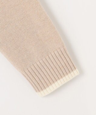 J.PRESS LADIES L 【WEB限定カラーあり・洗える】CAT ボートネック ブロッキング ニット ピンク×ベージュ×オフ系