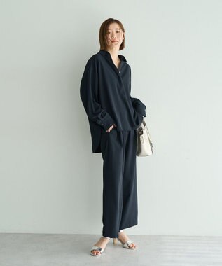 YECCA VECCA 【2点SET】スキッパーデザインセットアップ Navy