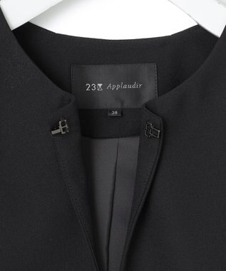 23区 S 【APPLAUDIR】バックサテンジョーゼット ジャケット ブラック系