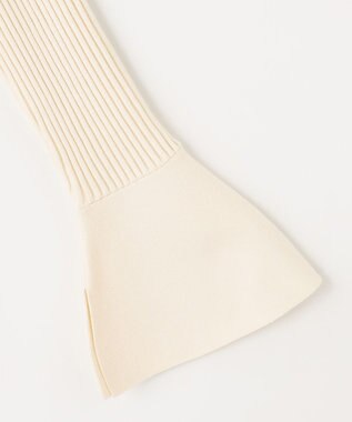 組曲 【WEB限定】ELENAフレアスリーブ リブニット アイボリー系