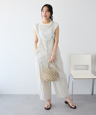 CRAFT STANDARD BOUTIQUE リンクスチェックニットベスト Light Gray