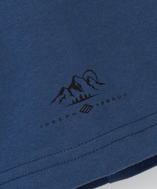 JOSEPH ABBOUD MOUNTAIN 【秋カラー/JAPANファブリック/吸水速乾】プレーティング天竺  アウトドアフォト Tシャツ ネイビー系