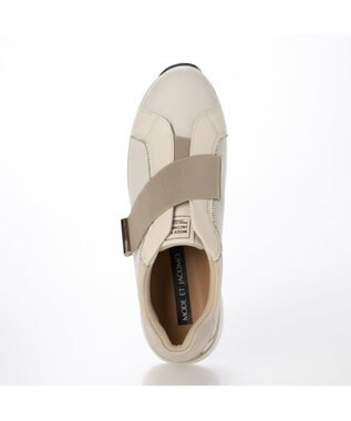 MODE ET JACOMO <MODE ET JACOMO>きれいめ厚底ベルクロスニーカー アイボリー