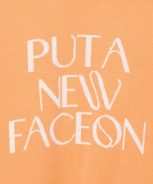 WEGO ジャガードニットプルオーバー オレンジ