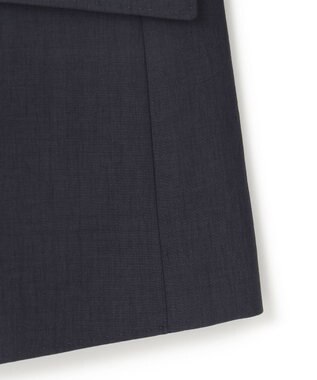 ICB 【接触冷感・防シワ・速乾・洗える】レーヨンライクトロ テーラードジャケット ネイビー系