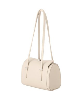 YECCA VECCA フェイクレザーミニボストンバッグ Silver