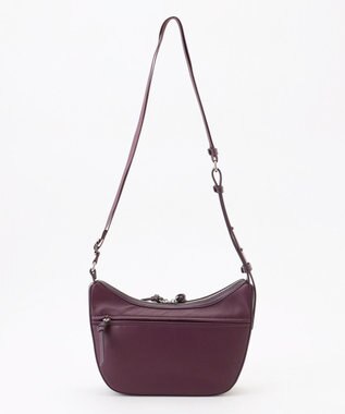 Y'SACCS イタリアンシープ　マルチポーチ付き　ホーボーバッグ パープル