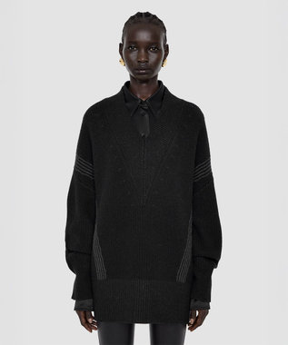 JOSEPH キャッシュ フィッシャーマンリブ　ジャンパー Black