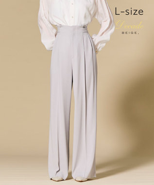 BEIGE， 【Lsize・セットアップ対応】CINDY / ハイウエストパンツ