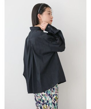 AMERICAN HOLIC ＵＶカット／接触冷感ギャザースリーブブラウス　 Black