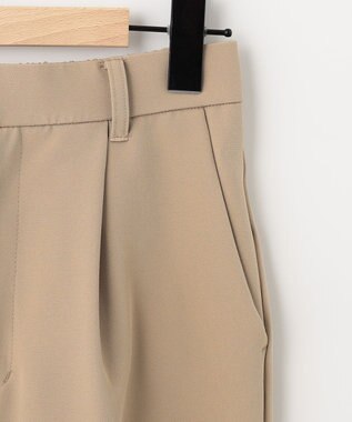 SHARE PARK LADIES 【洗える】ダブルクロスストレッチパンツ ベージュ