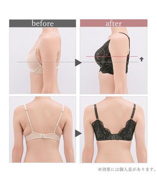 BRADELIS New York 【BRADELIS Me / ノンワイヤー・バストアップ】Perfumyバックスムーズブラ25S1 ブラデリスミー 補正 ブラジャー ブラック