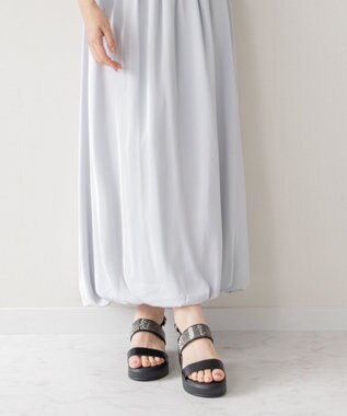 Bridget Birkin 【Bridget Birkin】キラキラバンドウェッジサンダル ブラック