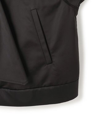 ICB 【先行予約・2WAY】 ダルグロッシーサテン ボウタイ付きブルゾン ブラック