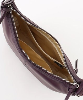 Y'SACCS イタリアンシープ　マルチポーチ付き　ホーボーバッグ パープル