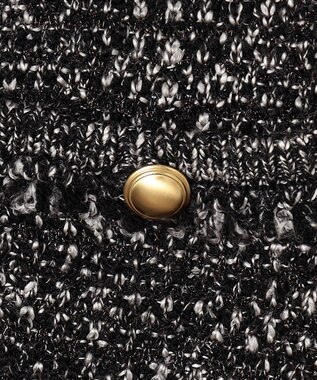 23区 ファンシーツイード ニットジャケット ブラック系5