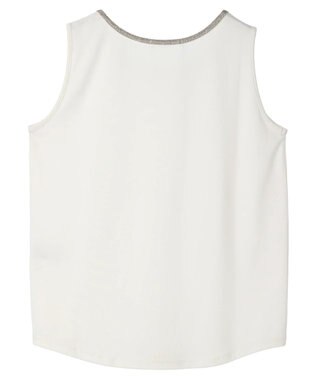 Green Parks ビジューテープタンクトップ Ecru