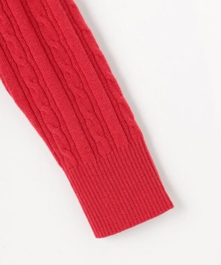 J.PRESS LADIES L WOOL BLEND AIR ハイネック ニット チェリーレッド系