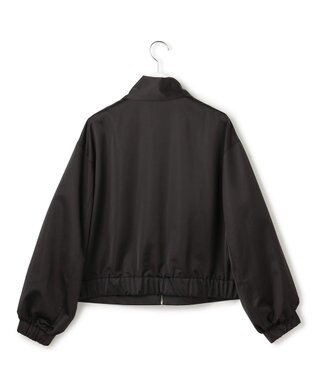 ICB 【先行予約・2WAY】 ダルグロッシーサテン ボウタイ付きブルゾン ブラック