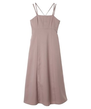 earth music&ecology ダブルストラップキャミワンピース Pink Beige