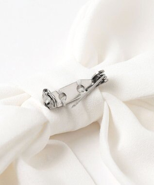 ANY KIDS リボン付きスタンドカラーブラウス ホワイト