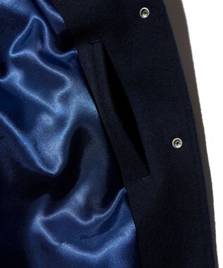 J.PRESS MEN 【J.PRESS ORIGINALS】GRAFFITI VARSITY MELTON JACKET / JAPAN MADE ネイビー系