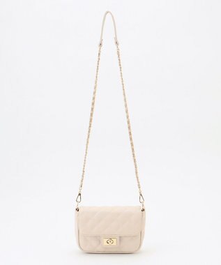 組曲 キルティングショルダーバッグ パールホワイト系