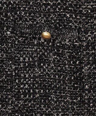 23区 S ファンシーツイード ニットジャケット ブラック系5