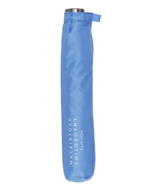 MOONBAT 【大きめ】マッキントッシュ フィロソフィー 折りたたみ傘 Barbrella 超軽量 約105g 無地 55cm サックスブルー